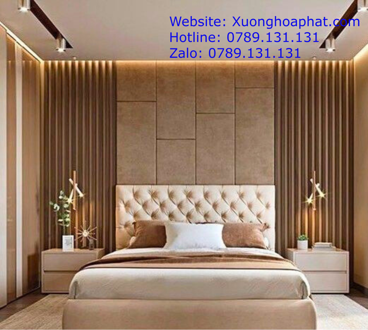 Giường Bọc Nệm Cao Cấp
