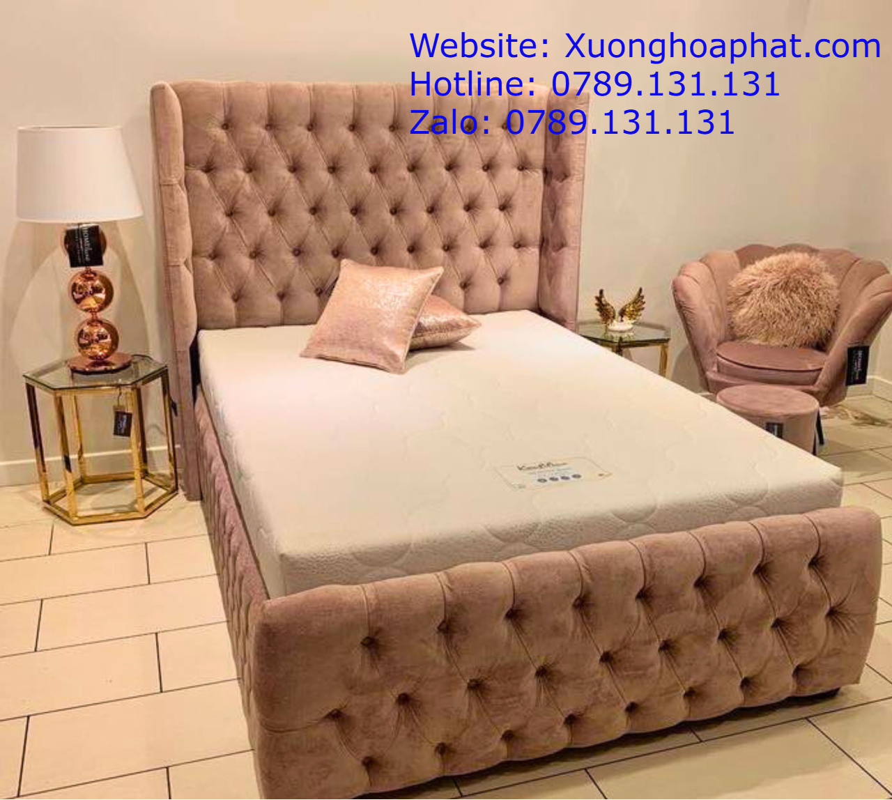 Giường Ngủ Cao Cấp Bọc Nệm