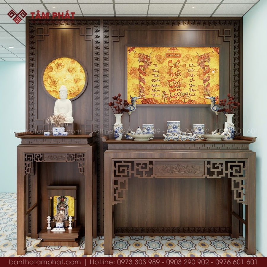 Cửa Hàng Kinh Doanh Bàn Thờ Phật Đẹp Bằng Gỗ Tâm Phát