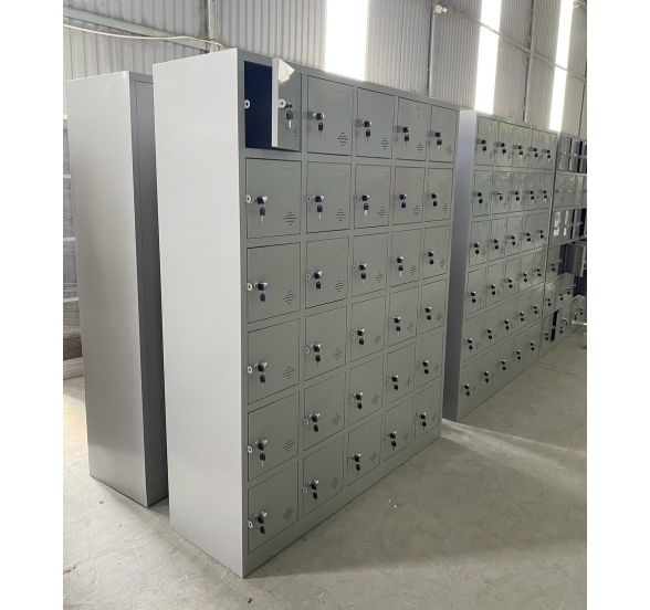 Tủ Locker 30 Ngăn 5 Khoang 2 Tu Sat Locker 24