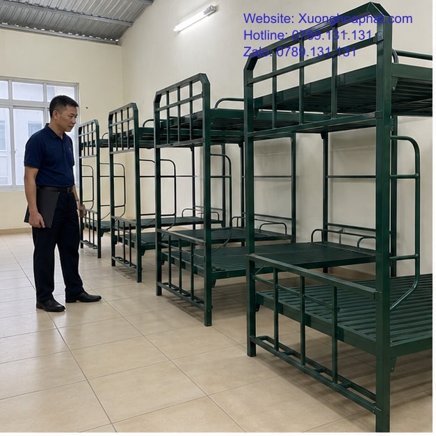 An Toàn Khi Dùng Giường Tầng Quân Đội Cần Lưu Ý Gì? 2 Kiểm tra an toàn khi dùng giường tầng quân đội trong phòng lưu trú
