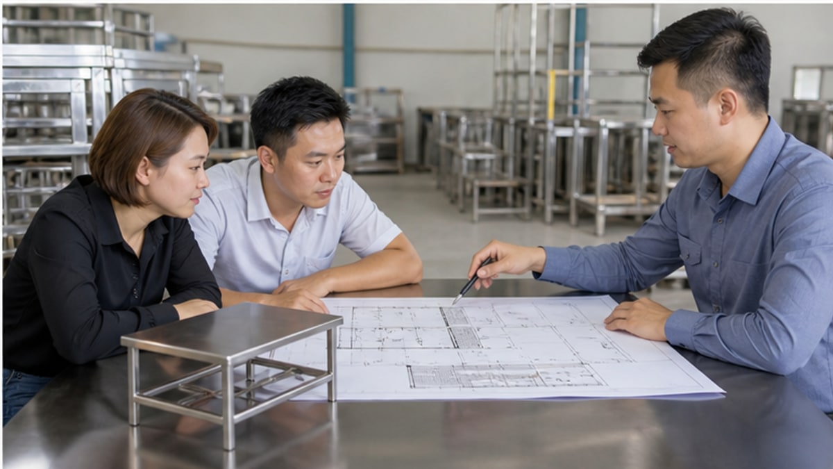 Bàn Ăn Công Nghiệp Inox Cho Nhà Ăn Và Căn Tin Đông 5 Tư vấn chọn bàn ăn công nghiệp inox theo mặt bằng sử dụng