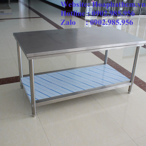 bàn chữ nhật inox
