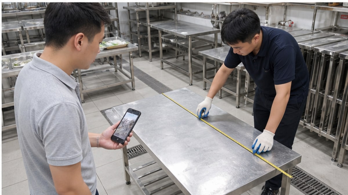 Tư vấn chọn bàn bếp inox cũ thanh lý theo mặt bằng