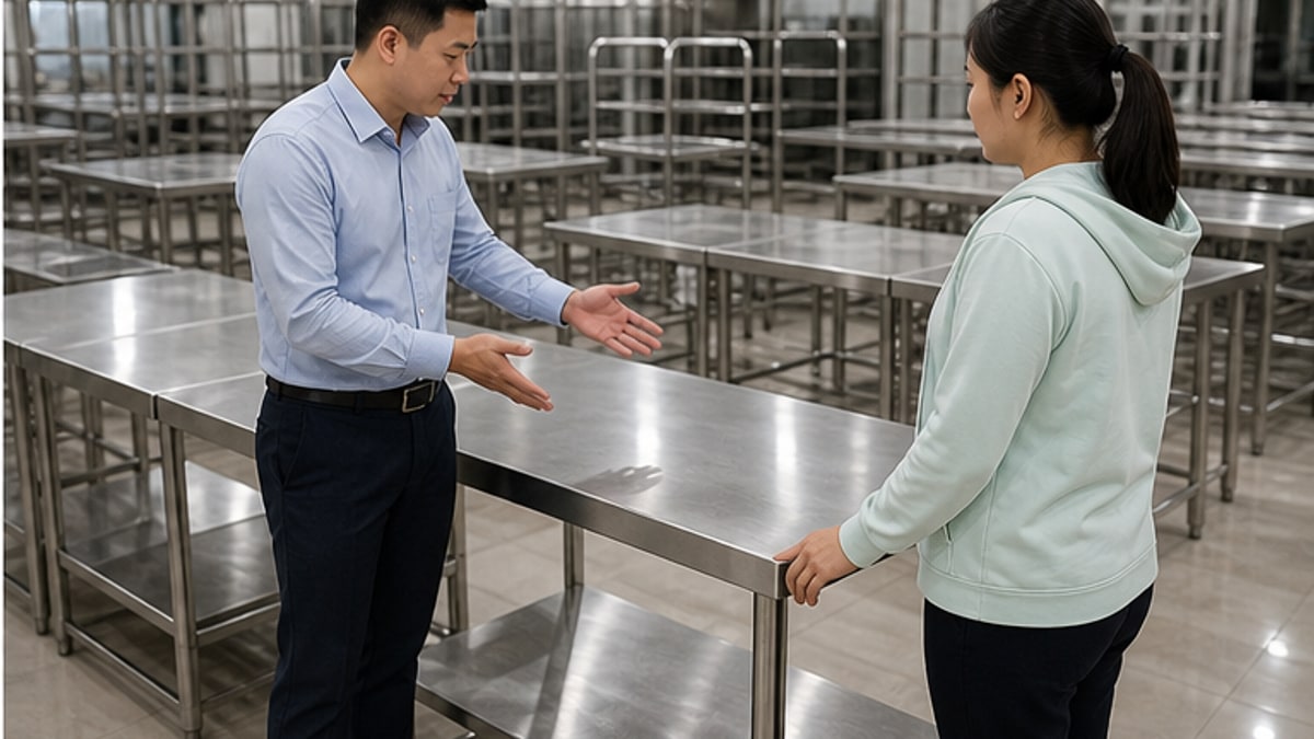 Tư vấn chọn bàn chế biến thực phẩm inox theo khu bếp