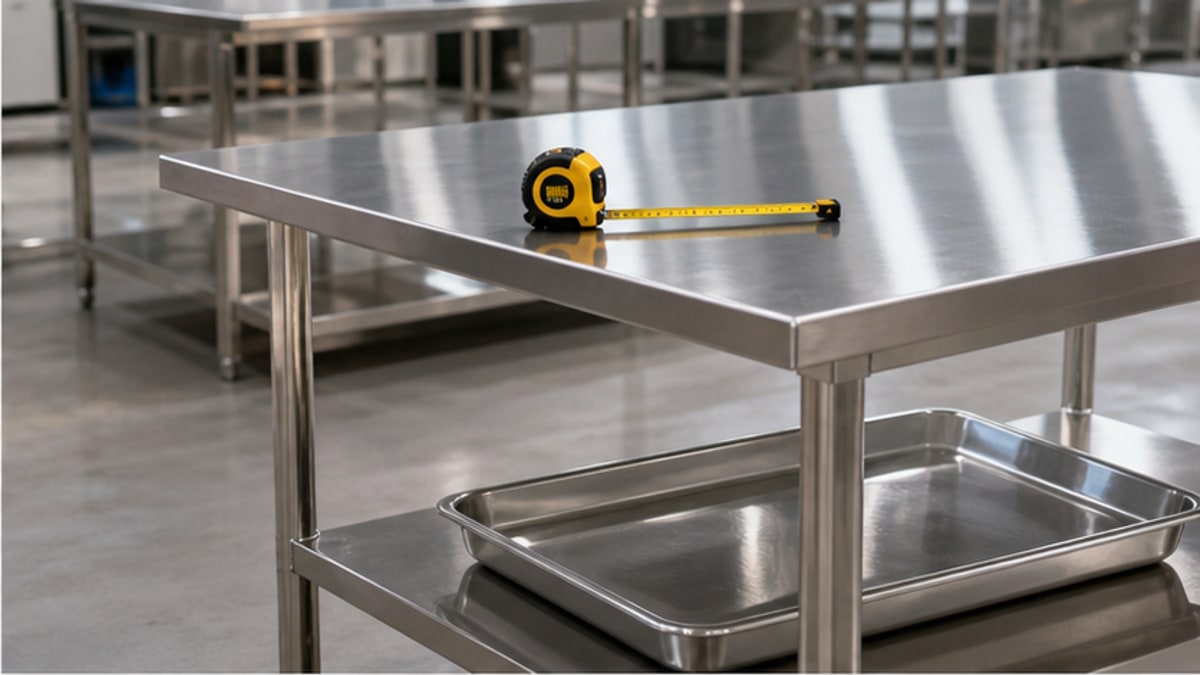 Chi tiết mặt bàn và chân bàn inox 304 hòa phát
