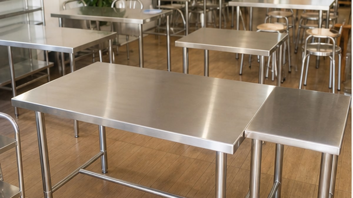 bàn inox giá bao nhiêu theo mẫu và nhu cầu sử dụng