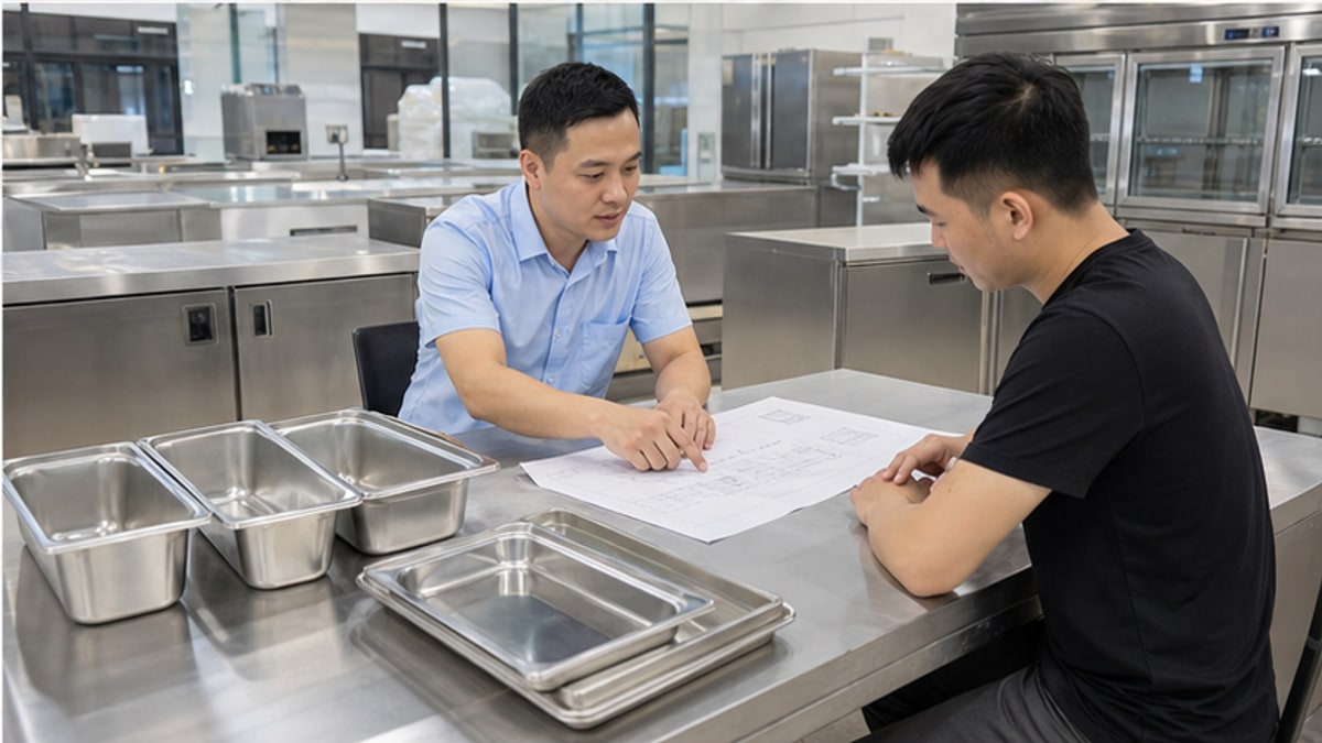 Tư vấn chọn bàn lạnh 2 cánh inox theo mặt bằng bếp