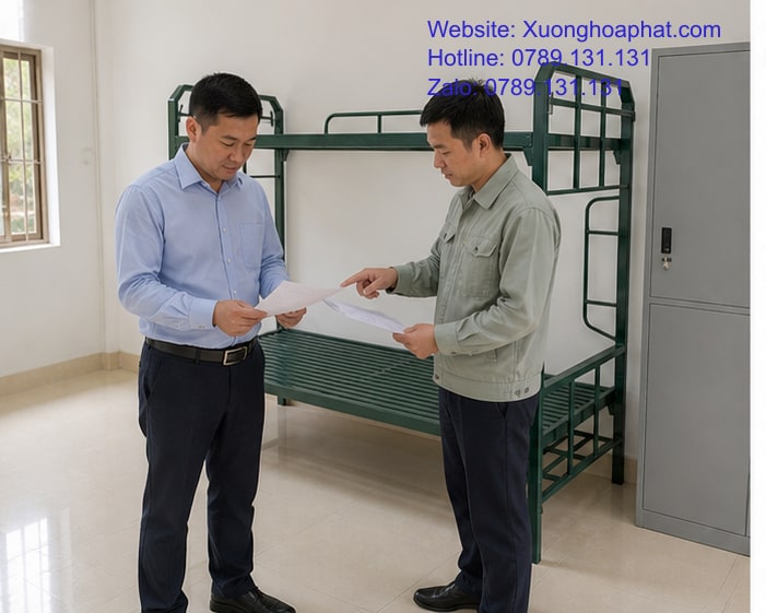 Đối chiếu hồ sơ bảo hành giường sắt quân đội