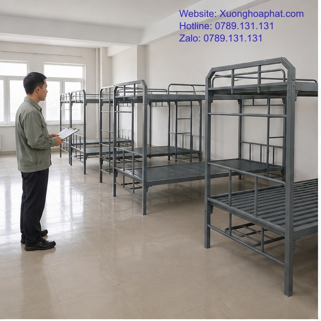 Kiểm tra tổng thể khi bảo trì giường sắt quân đội