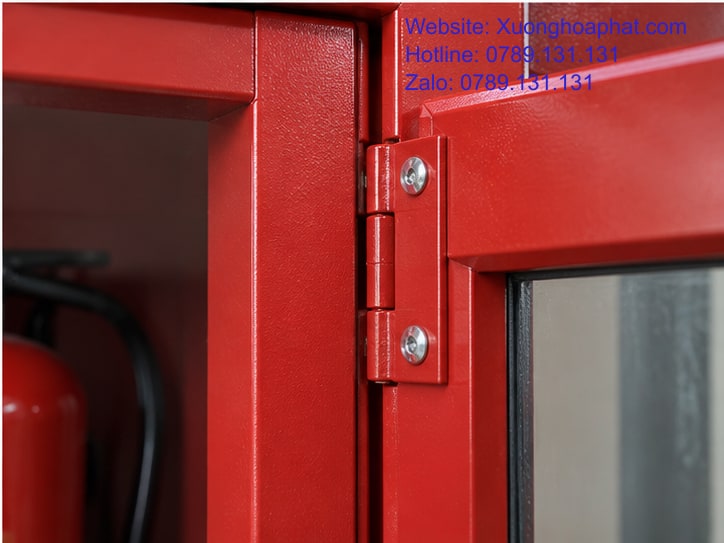 Bố Trí Tủ PCCC Đúng Chuẩn Khi Thay Đổi Nội Thất Cơ Sở 5 Bản lề và mép cánh cần quan sát khi bảo trì tủ PCCC