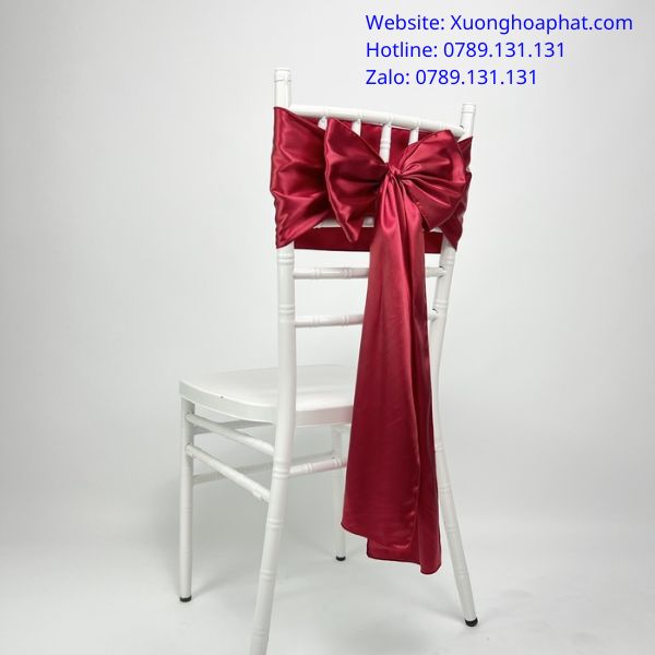 cách cột nơ ghế