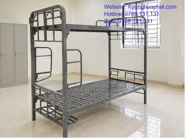 Chất Liệu Giường Sắt Quân Đội Gồm Những Gì? 2 Chất liệu giường sắt quân đội nhìn từ tổng thể khung