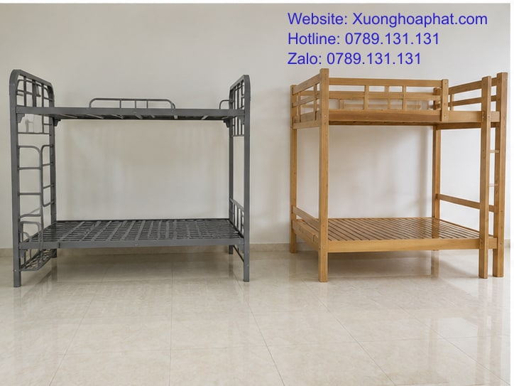 Chất Liệu Giường Sắt Quân Đội Gồm Những Gì? 4 So sánh giường sắt quân đội và giường gỗ