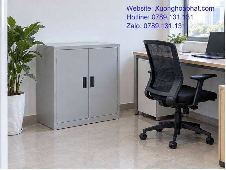 Chọn Tủ Hồ Sơ Văn Phòng Nhỏ Để Cửa Mở, Ghế Kéo Không Vướng 2 Chọn tủ hồ sơ văn phòng nhỏ có khoảng trống trước cửa tủ.