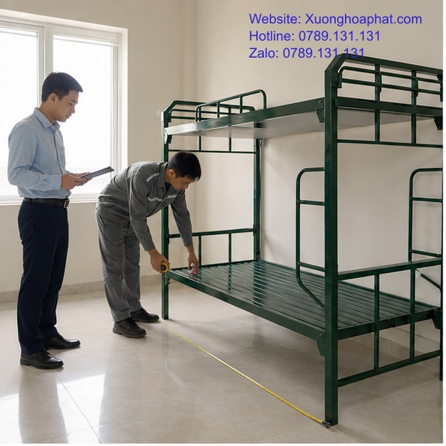 Khảo sát phòng cho dự án giường sắt quân đội