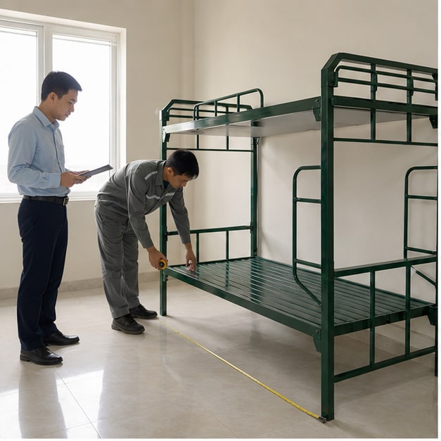 cung cấp giường sắt quân đội theo dự án