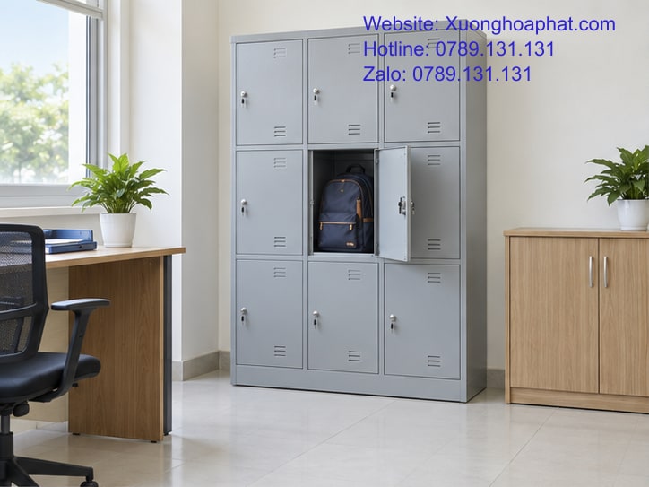 Giá Tủ Locker Sắt: Tính Theo Ngăn Dùng Và Chi Phí Quản Lý 2 Kiểm tra ngăn chứa ba lô khi so giá tủ locker sắt