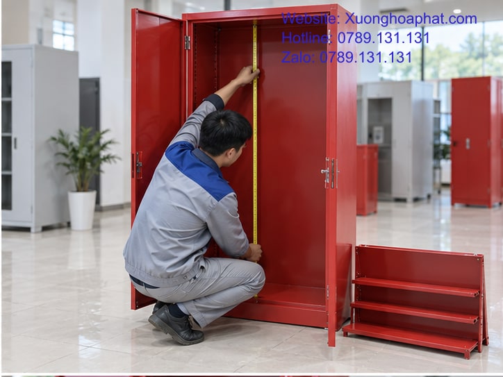 Giá Tủ Sắt Vệ Sinh PCCC: Tách Vỏ Tủ Và Các Khoản Đi Kèm 3 Kiểm tra lòng tủ sắt rỗng trước khi hỏi báo giá.