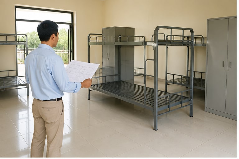 giường bộ đội