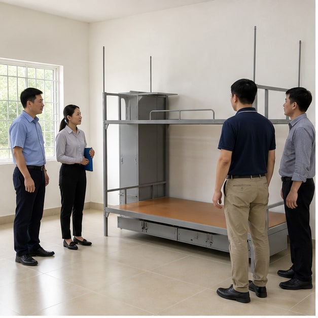giường chiến sĩ công an