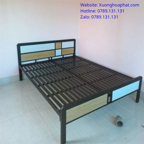 giường sắt 1m2