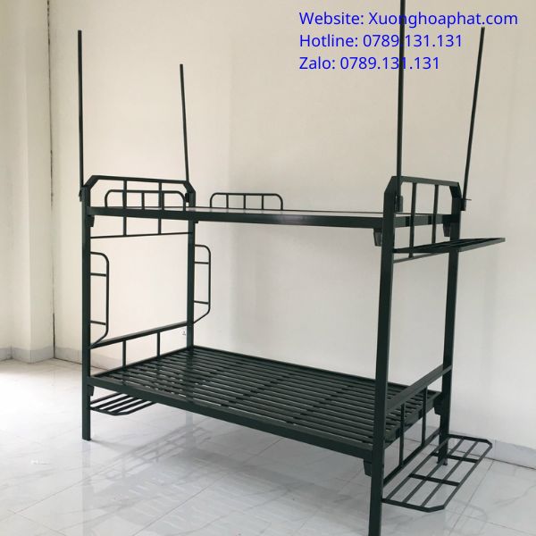 giường sắt 2 tầng quân đội