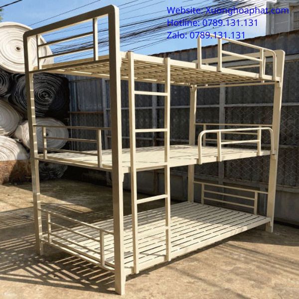 giường sắt 3 tầng