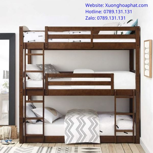 giường sắt 1m6 3 tầng