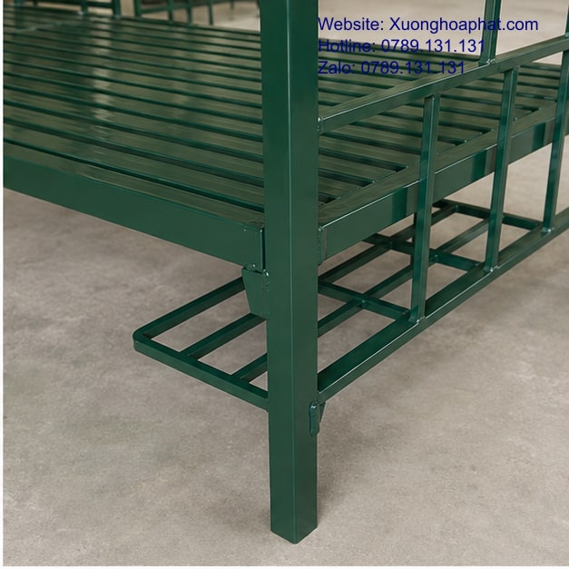 Cách Chọn Giường Sắt Quân Đội Phù Hợp Nhu Cầu 3 Chi tiết khung và mối nối giường sắt quân đội