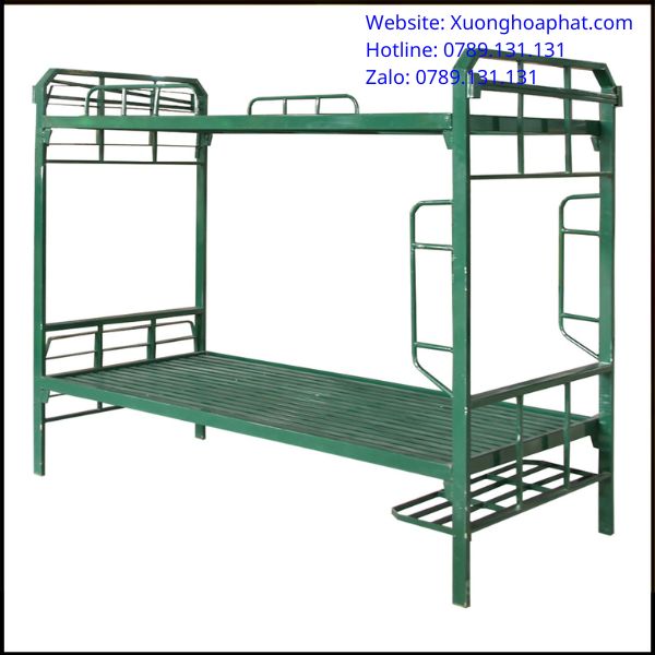 giường sắt 2 tầng quân đội