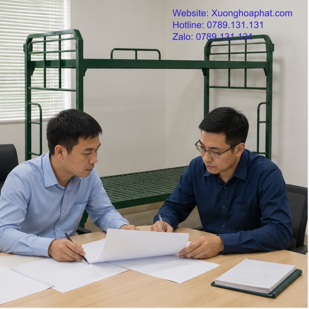 Giường Sắt Quân Đội Đạt Chuẩn Quốc Phòng Cần Hồ Sơ Gì? 2 Đối chiếu hồ sơ giường sắt quân đội đạt chuẩn quốc phòng