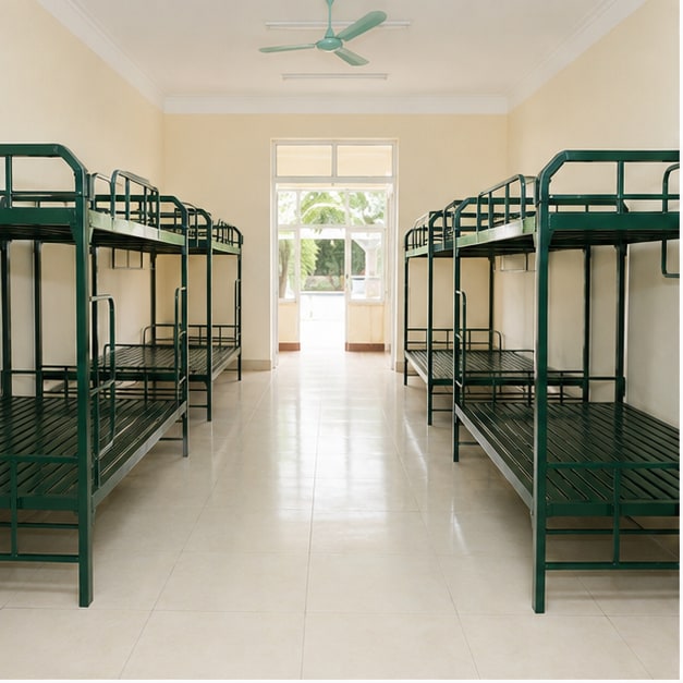 giường sắt quân đội