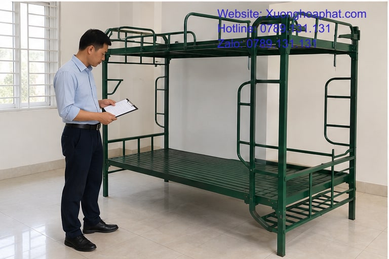 Giường Sắt Quân Đội Giá Sỉ Phụ Thuộc Yếu Tố Nào? 4 Đối chiếu báo giá giường sắt quân đội giá sỉ với mẫu