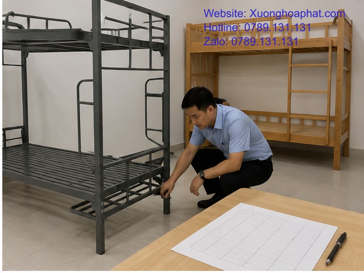 Giường Sắt Quân Đội Và Giường Gỗ: Nên Chọn Loại Nào? 3 Kiểm tra bề mặt giường sắt quân đội và giường gỗ