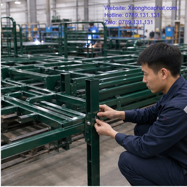 Giường Sắt Quân Đội Xuất Khẩu Cần Đáp Ứng Những Gì? 3 Kiểm tra liên kết giường sắt quân đội tháo lắp