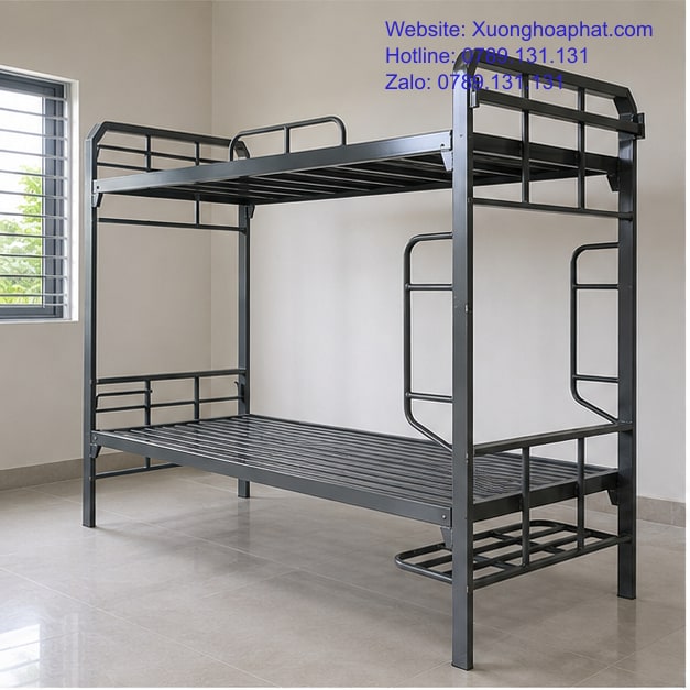 Giường Sắt Sơn Tĩnh Điện Quân Đội: Cách Kiểm Tra 2 Giường sắt sơn tĩnh điện quân đội trong phòng lưu trú sáng sạch