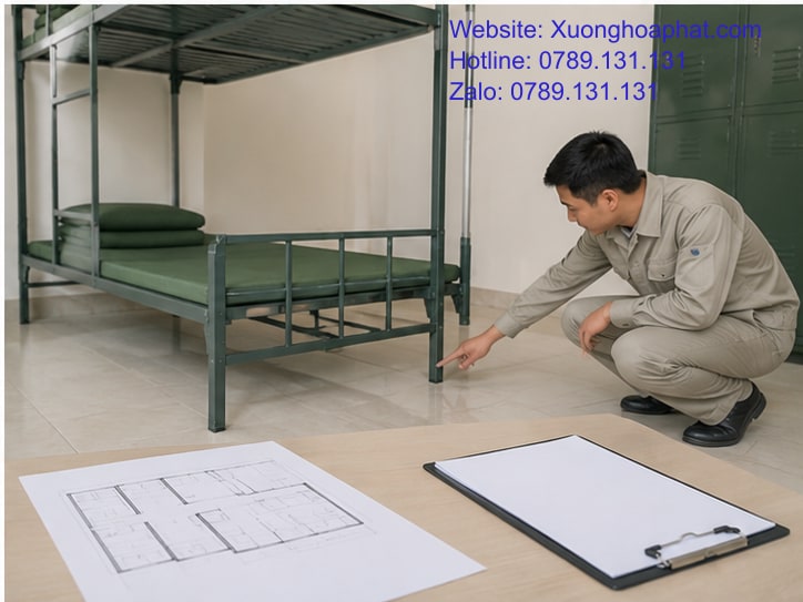 Giường Tầng Bộ Đội Biên Phòng Phù Hợp Với Không Gian Nào? 5 Lập hồ sơ bố trí giường tầng bộ đội biên phòng