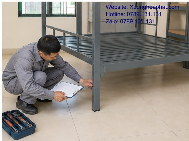 Giường Tầng Quân Đội Có Phù Hợp Với Phòng Ngủ Tập Thể? 5 Kiểm tra định kỳ giường tầng quân đội trong doanh trại
