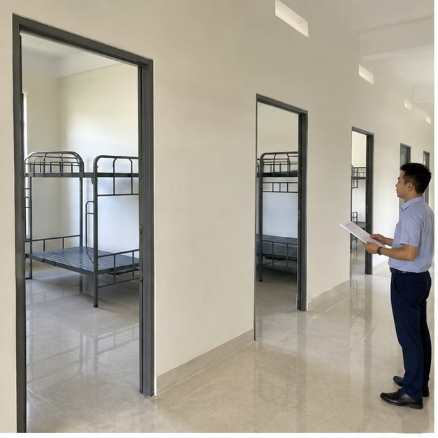 giường tầng quân đội cho doanh trại