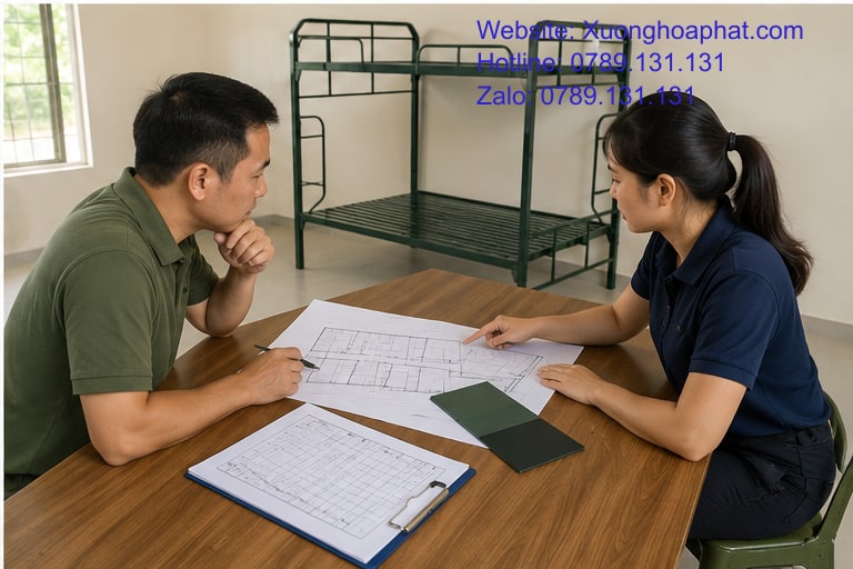 Cách Chọn Giường Tầng Quân Đội Cho Trại Hè 5 Đối chiếu hồ sơ mua giường tầng quân đội cho trại hè