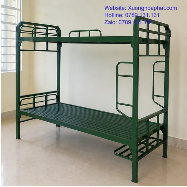 Cách Chọn Giường Tầng Quân Đội Cho Trường Nội Trú 3 Chi tiết khung thang và lan can giường tầng quân đội