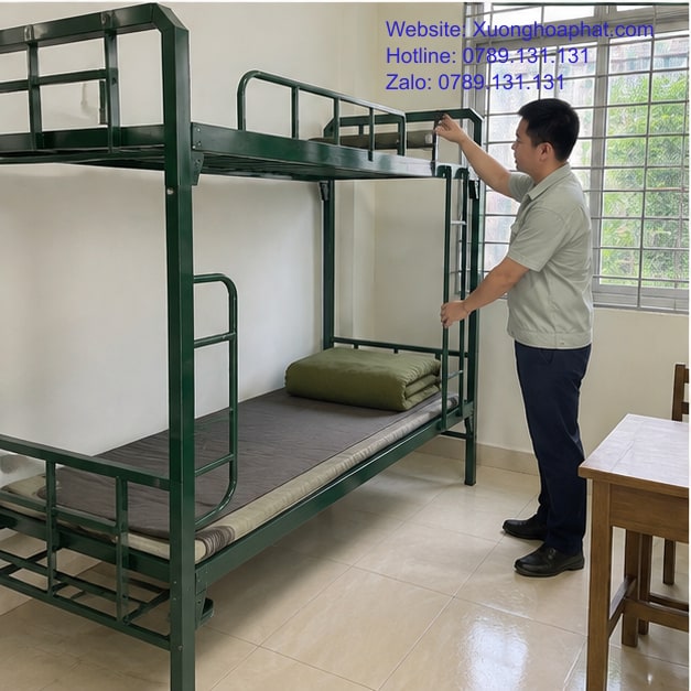 Giường Tầng Quân Đội Và Giường Tầng Dân Dụng 4 Kiểm tra an toàn khi dùng giường tầng quân đội