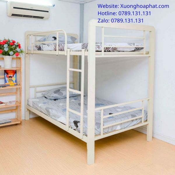 giường sắt hộp 2 tầng