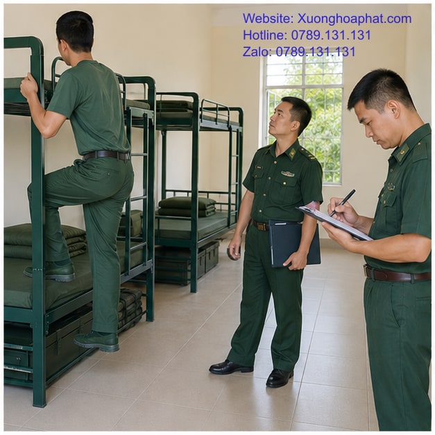 Giường Tầng Trung Tâm Huấn Luyện: Cách Bố Trí 4 Thử thao tác trên giường tầng trung tâm huấn luyện