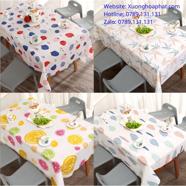 Khăn Trải Bàn Ăn Chống Thấm