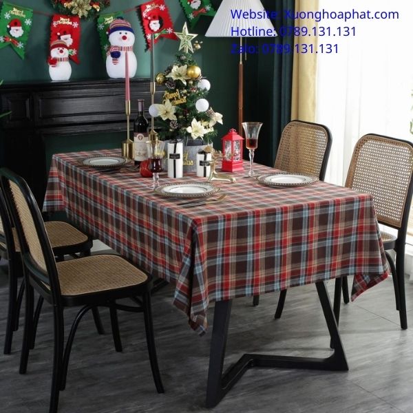 Khăn Trải Bàn Caro