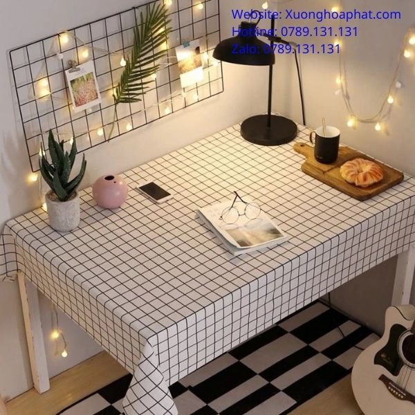 Khăn Trải Bàn Caro