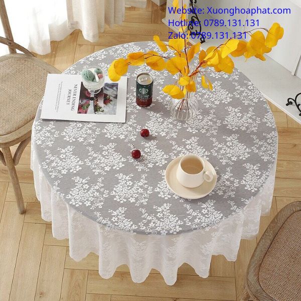 Khăn Trải Bàn Dưới Kính: Chọn Đúng Vải Và Cách Lót Để Bàn Vừa Đẹp Vừa Dễ Lau 4 khăn trải bàn dưới kính