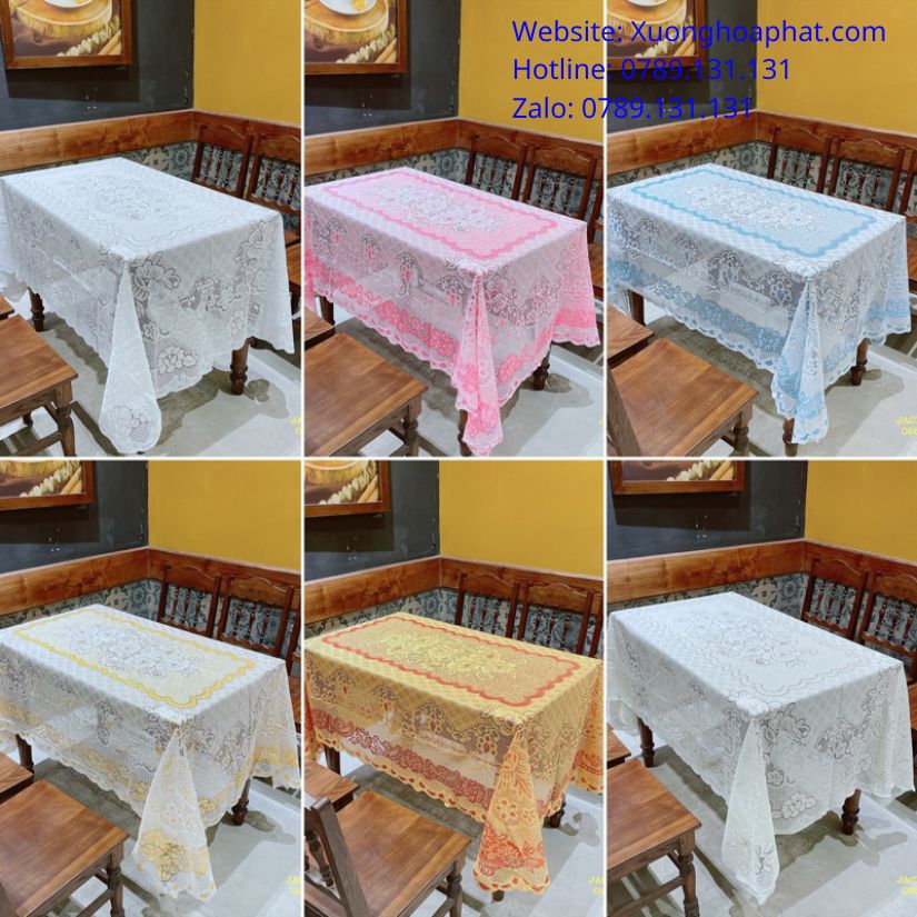 khăn trải bàn giáo viên đẹp